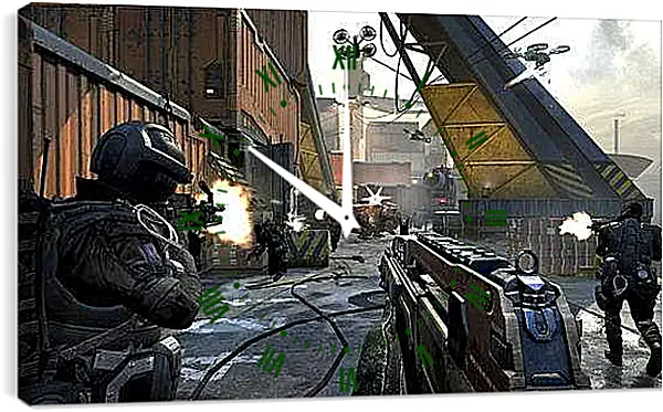 Часы картина - Call Of Duty: Black Ops II