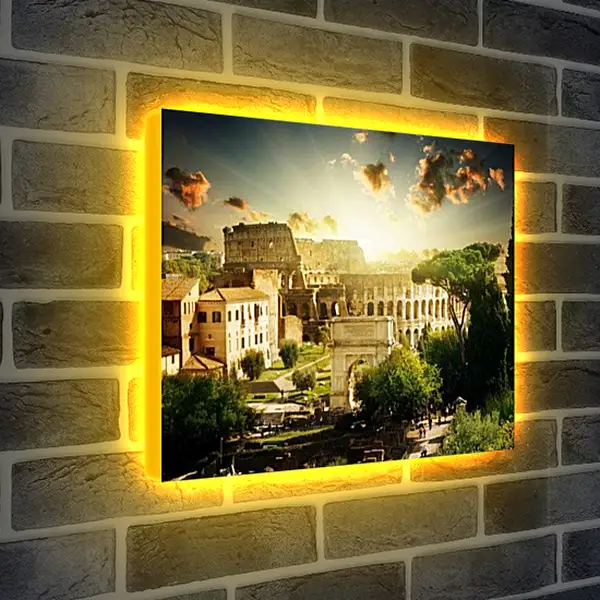 Лайтбокс световая панель - Колизей в Риме. Италия.