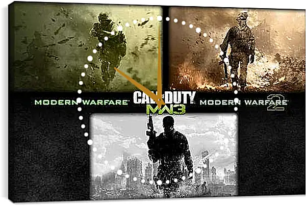 Часы картина - Call Of Duty