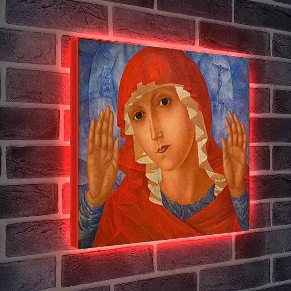 Лайтбокс световая панель - Красная мадонна. Петров-Водкин