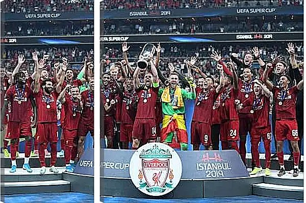 Модульная картина - Победа в суперкубке. Ливерпуль. Liverpool