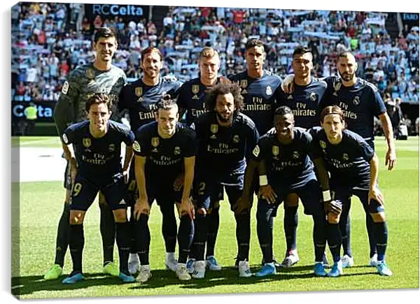 Постер на подрамнике - Фото перед матчем ФК Реал Мадрид. FC Real Madrid