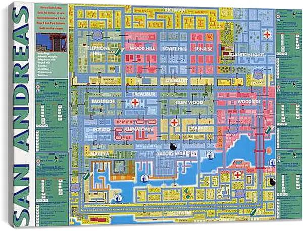 Постер на подрамнике - Grand Theft Auto