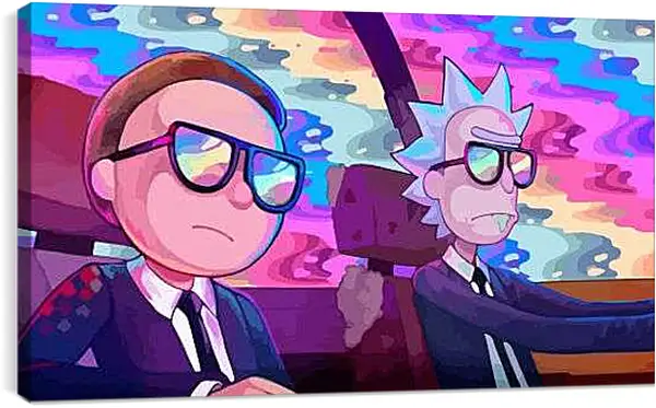 Постер на подрамнике - Рик и Морти