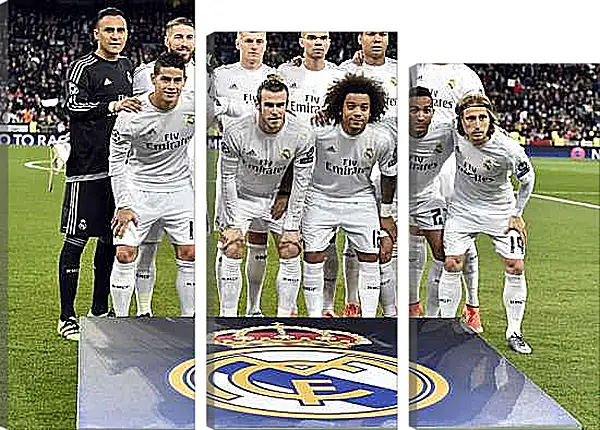 Модульная картина - Фото перед матчем ФК Реал Мадрид. FC Real Madrid