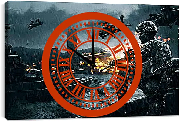 Часы картина - Battlefield 4