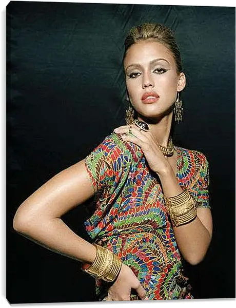 Постер на подрамнике - Jessica Alba - Джессика Альба
