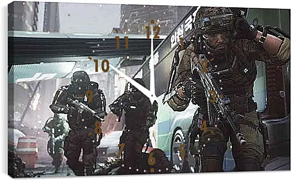 Часы картина - Call Of Duty: Advanced Warfare