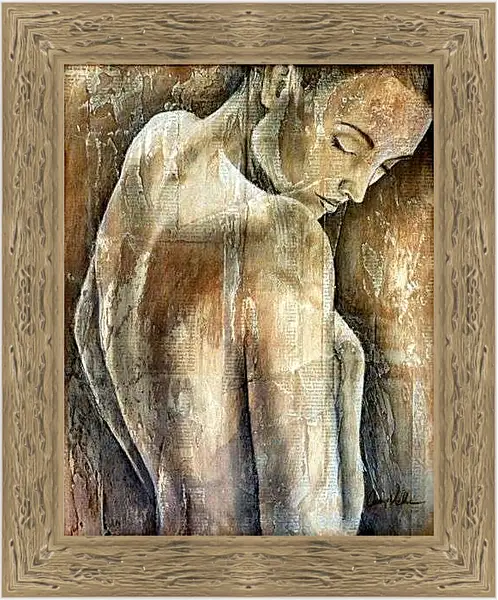 Картина в раме - Обнаженная спина