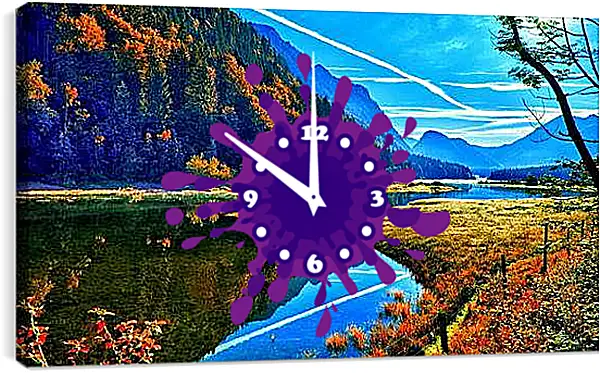 Часы картина - Осень