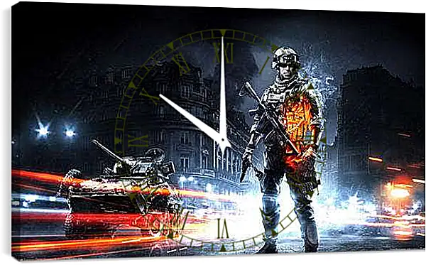 Часы картина - Battlefield 3