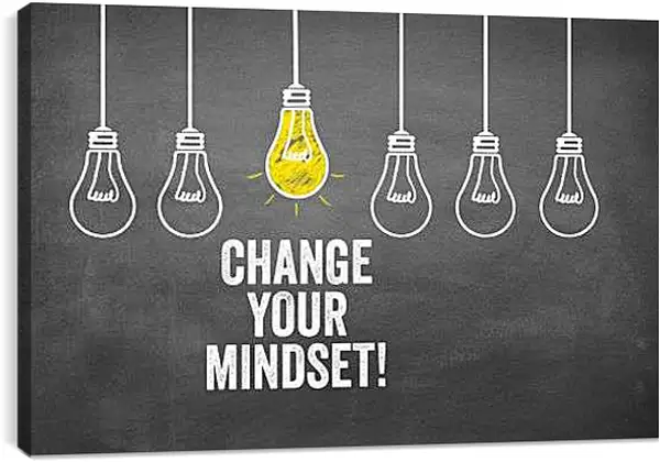 Постер на подрамнике - Измени свой образ мышления