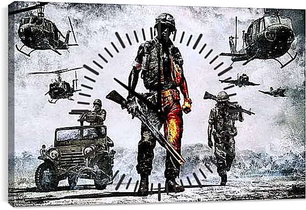 Часы картина - Battlefield: Bad Company 2