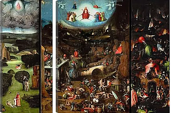 Модульная картина - Страшный суд. Иероним Босх