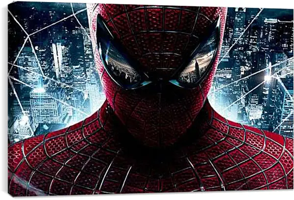Постер на подрамнике - Человек паук. Отражение