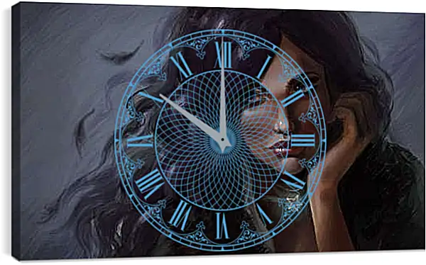 Часы картина - The Witcher (Ведьмак), задумчивая Йеннифер