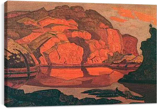 Постер на подрамнике - Клад захоронённый. Рерих Николай