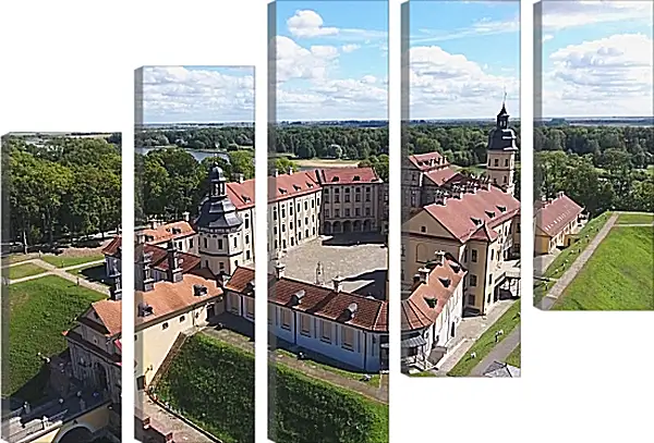 Модульная картина - Несвижский замок 2. Республика Беларусь