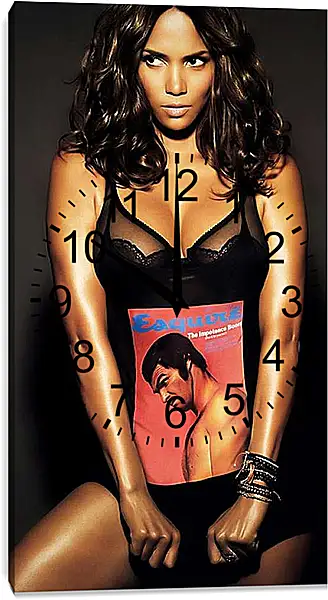 Часы картина - Холли Берри (Halle Berry)