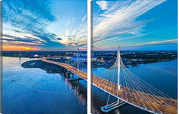 Модульная картина - Панорама Санкт-Петербурга