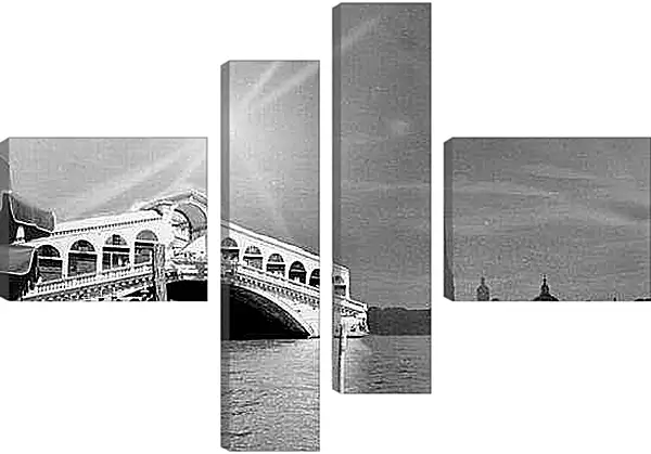 Модульная картина - Мост на реке Неве