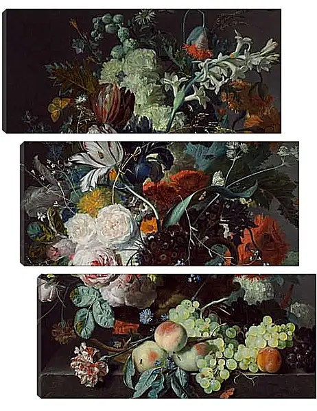 Модульная картина - Цветочный букет. Ян ван Хёйсум
