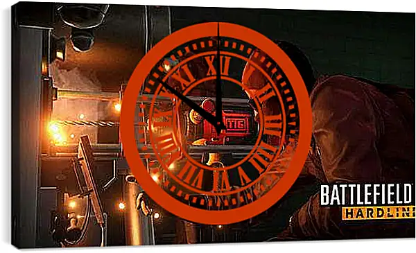 Часы картина - Battlefield: Hardline