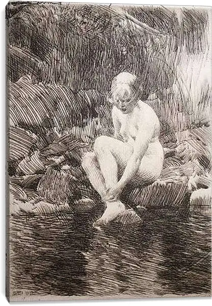 Постер на подрамнике - Dagmar. Дагмар. Андерс Цорн