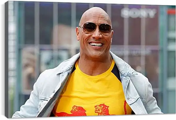 Постер на подрамнике - Dwayne Douglas Johnson. Дуэйн Джонсон (Скала)