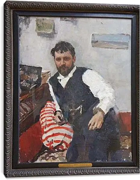 Постер на подрамнике - Портрет К. Валентин Александрович Серов