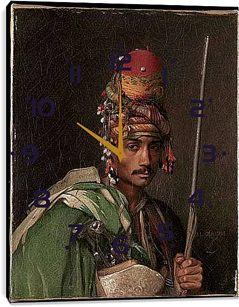 Часы картина - Bashi-Bazouk - Баши-базук. Жан-Леон Жером