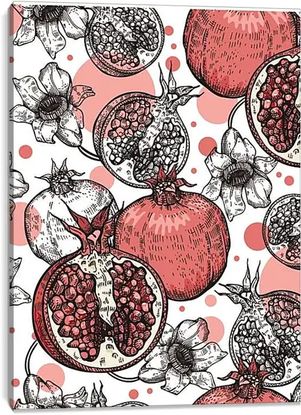 Постер на подрамнике - Гранаты