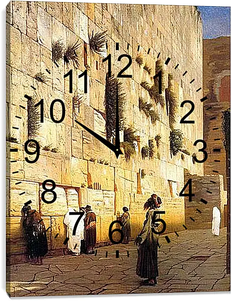 Часы картина - Solomons Wall Jerusalem. Жан-Леон Жером