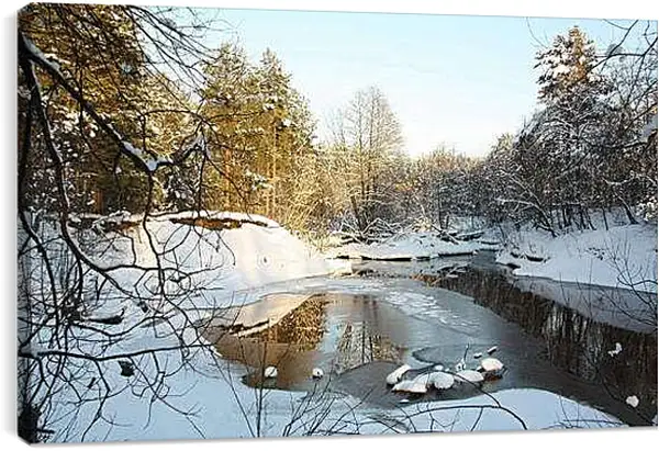 Постер на подрамнике - Зима