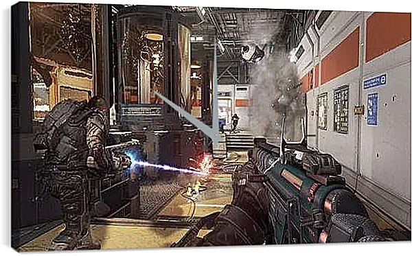 Часы картина - Call Of Duty: Advanced Warfare