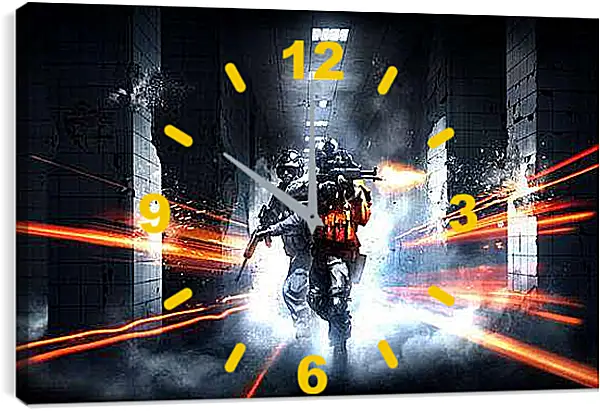 Часы картина - Battlefield 3