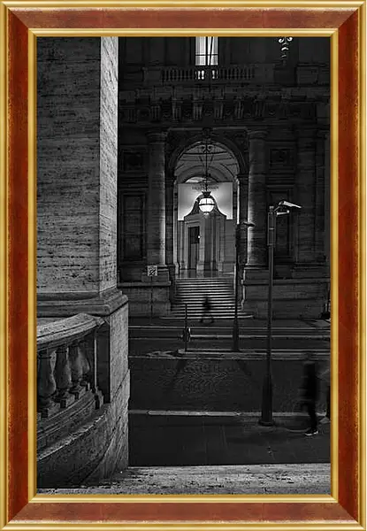 Картина в раме - Ночь в Риме