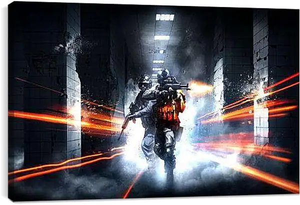 Постер на подрамнике - Battlefield 3