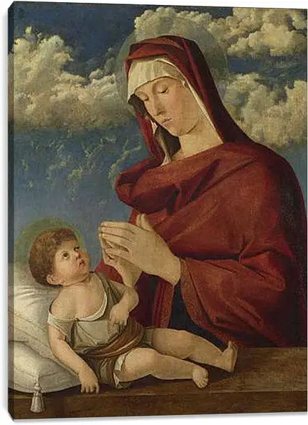 Постер на подрамнике - The Virgin and Child. Джованни Беллини