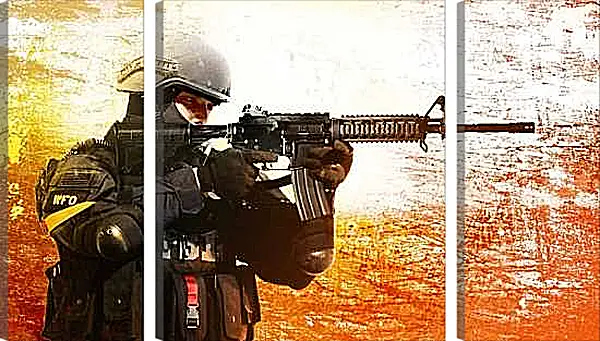 Модульная картина - Global Offensive