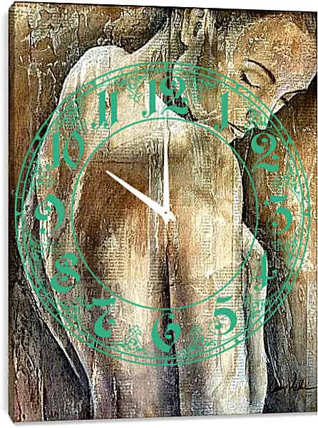Часы картина - Обнаженная спина
