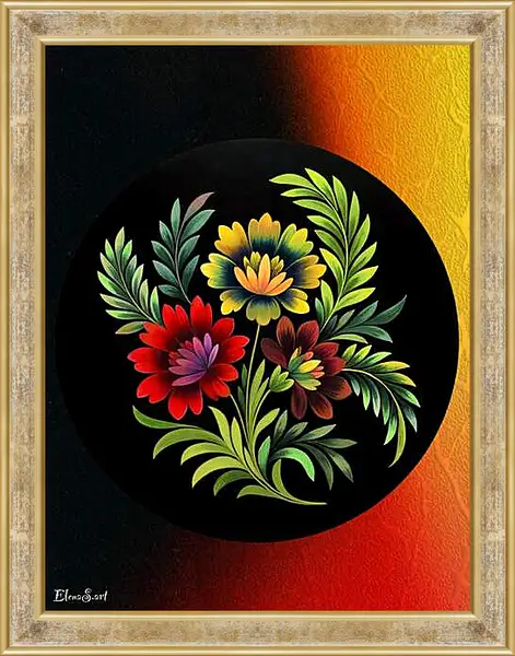 Картина в раме - Flowers 110