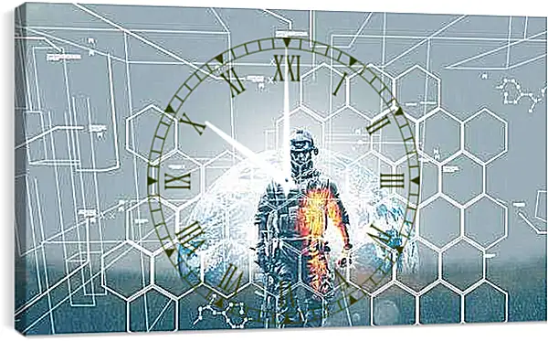 Часы картина - battlefield 3, soldier, graphics