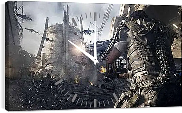 Часы картина - Call Of Duty: Advanced Warfare