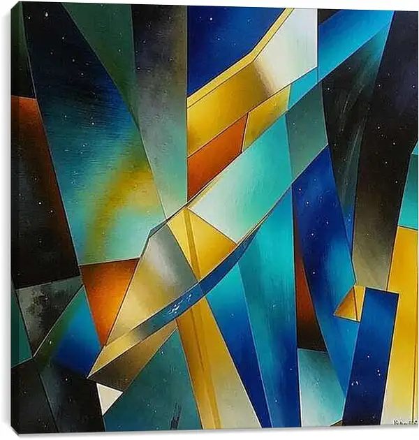 Постер на подрамнике - Абстракция форм