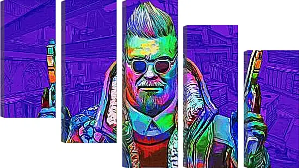 Модульная картина - CS GO Purple