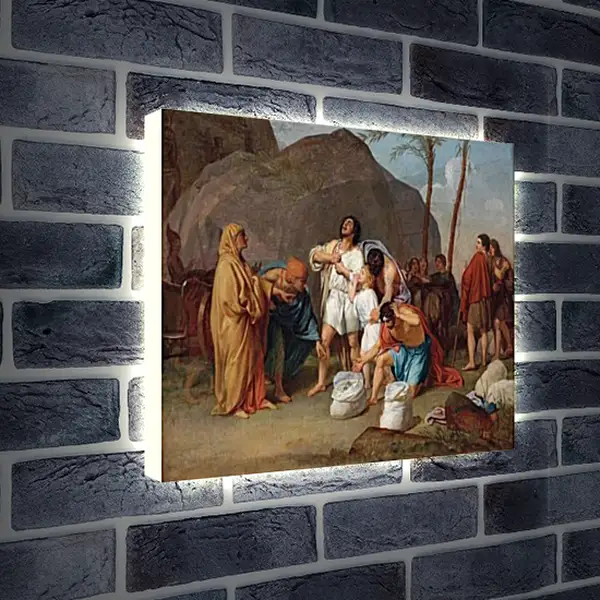 Лайтбокс световая панель - Братья Иосифа находят чашу в мешке Вениамина. Иванов Александр