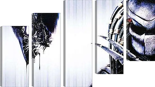 Модульная картина - Чужой против Хищника