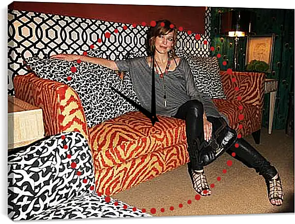 Часы картина - Милла Йовович. Milla Jovovich