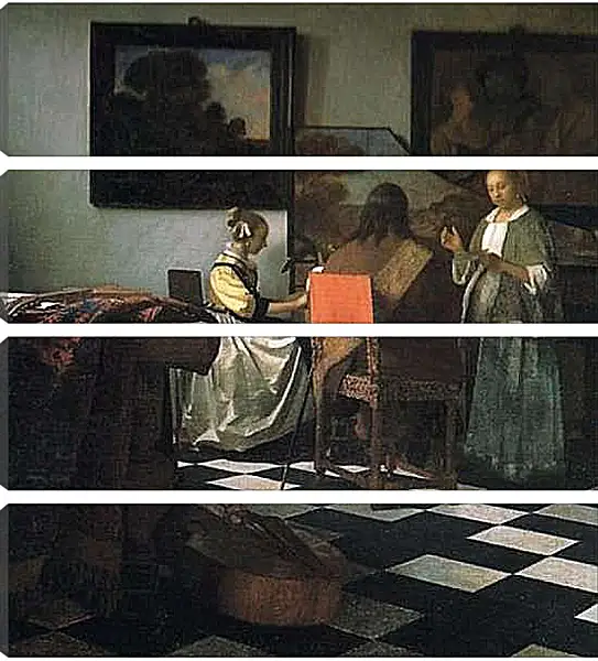 Модульная картина - The concert. Ян (Йоханнес) Вермеер